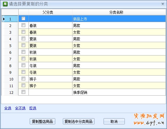 用店鋪復制快速解決