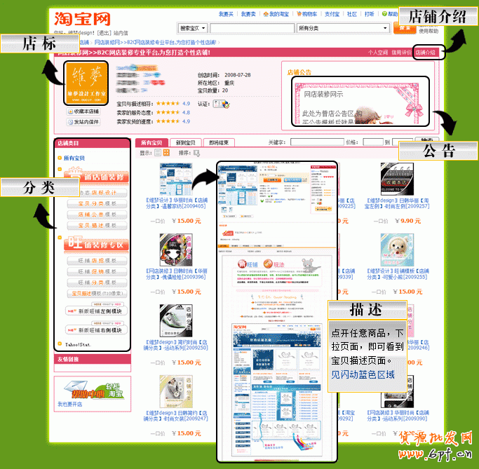 淘寶旺鋪和普通店鋪的區別及裝修用語