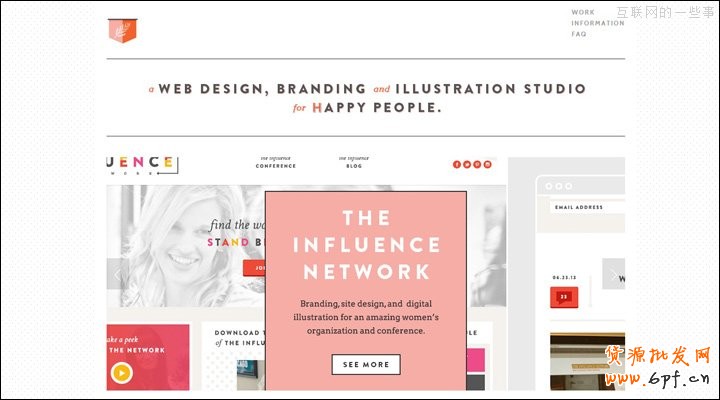 酷站欣賞：18例簡約的網頁設計案例賞析,互聯網的一些事