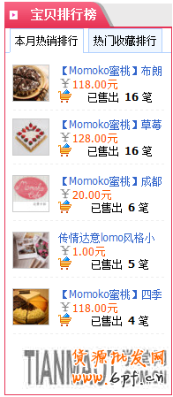 寶貝排行榜 5步驟見證爆款區1