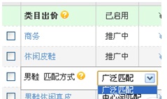 直通車匹配方式：精準詞、中心詞、廣泛詞的關系