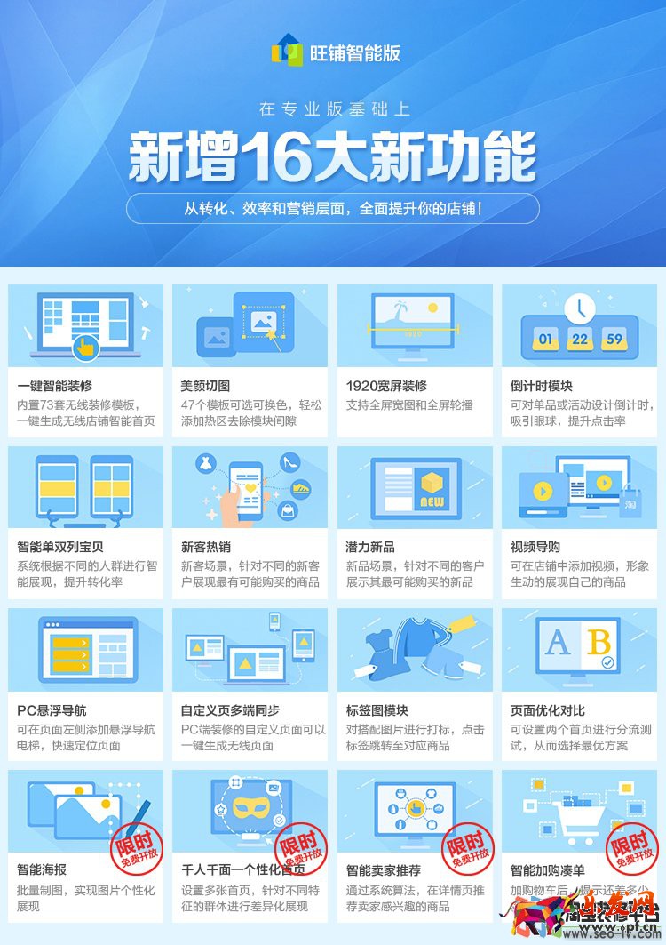 淘寶店鋪智能版功能
