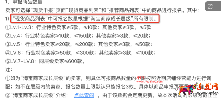 淘寶商家成長層級